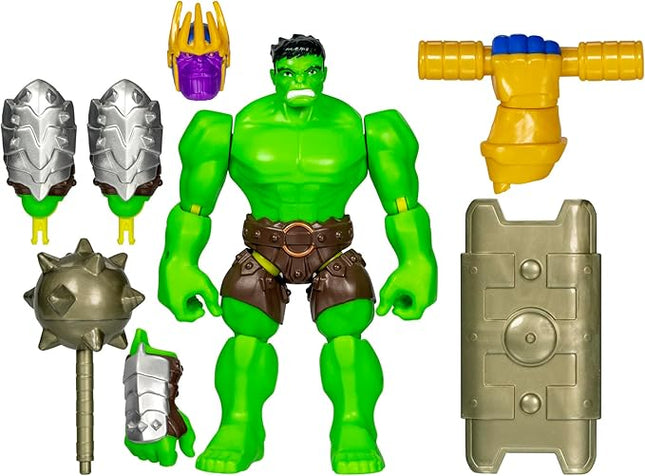 Avengers Marvel MixMashers Hulk Custom Deluxe Mix-and-Match Action Figure & Accessories, 5-Inch-Scale Super Hero Toys for Kids Ages 4+
