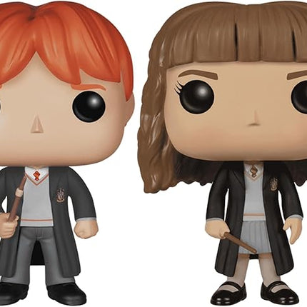 Funko Pop! Movies: Harry Potter 2-Pack – Ron Weasley (#02) & Hermione Granger (#03) Collectible Vinyl Figures