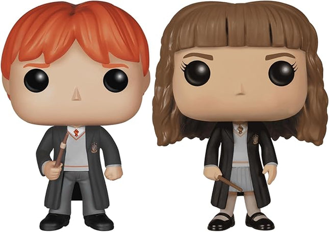 Funko Pop! Movies: Harry Potter 2-Pack – Ron Weasley (#02) & Hermione Granger (#03) Collectible Vinyl Figures