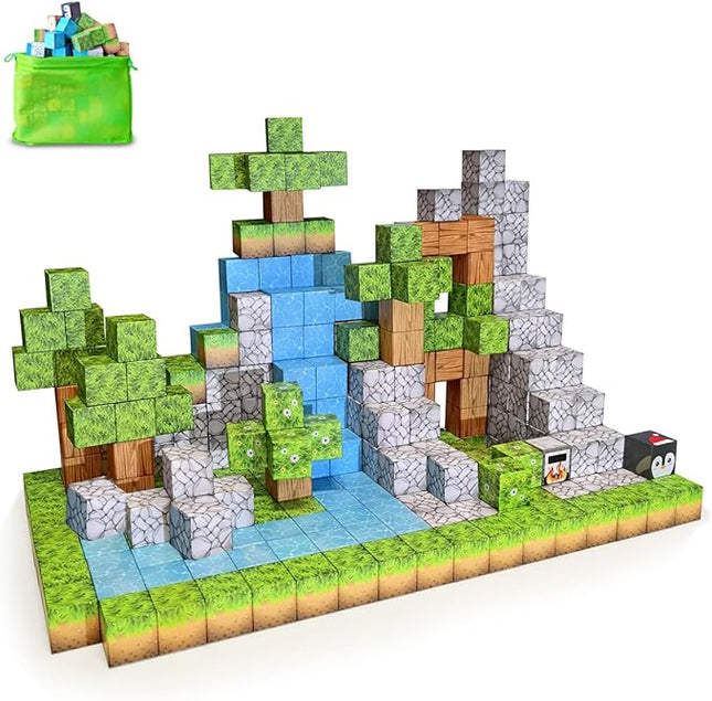 Magnetic Blocks Building Toys - 78PCS Magnet Building Blocks for Kids Building Game STEM Montessori Sensory Toys for Boys Girls Aged 3-12, Christmas Birthday Gifts