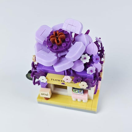 Anemones Mini Flower Shop Building Toy Street City Store View Micro House Toys Festival Blocks Set for Home Decor Gifts