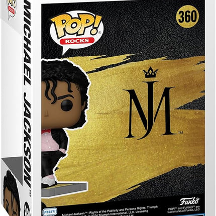 Funko POP! Rocks: Michael Jackson - (Billie Jean) - Collectable Vinyl Figure - Gift Idea - Official Merchandise - for Kids & Adults - Music Fans - Model Figure for Collectors and Display