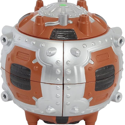 Giga Bots - SCRAPBOT | Energy Core Transforms Into 13 Inch Action Figure | Chief Builder & Mechanic | Unique Toy Combat Attachments and Skills | Includes 33 Buildable Pieces