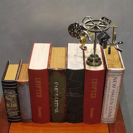 Metal Brain Teaser Puzzle Set - 6 Puzzles with Display Rack, 3D Logic Games for Teens Adults, Gift for Christmas, Valentine's Day, Birthday, Anniversary & Family Party Game