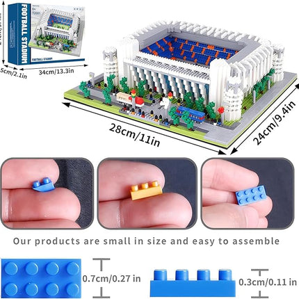 Soccer Stadium Building Blocks Sets Football Architecture Model Kits Gifts for Adults Kids Boys 3500+Pieces