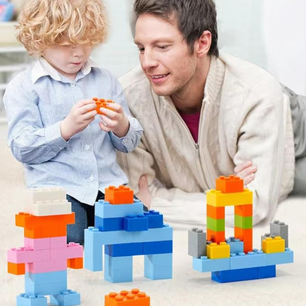 1500 Pieces Classic Building Bricks in 8 Popular Colors and 12 Mixed Shapes, Creative Small Building Blocks Set Learning Educational Toy Gift for Kids, Compatible with All Major Brands