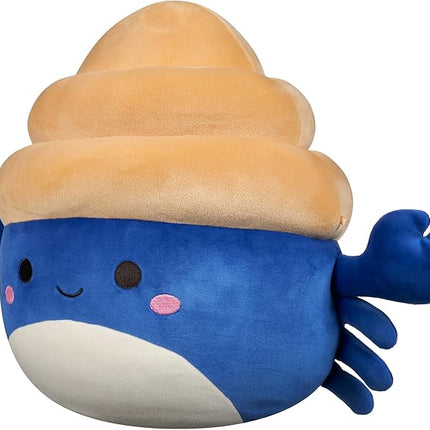 Squishmallows Original 12-Inch Lenore Navy and Tan Hermit Crab - Official Jazwares Plush (Medium-Sized)