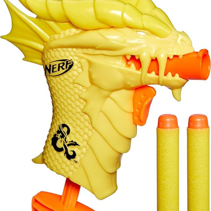 Nerf MicroShots Dungeons & Dragons Palarandusk Blaster, 2 Elite 2.0 Darts, Kids Outdoor Games, D&D Blaster Toys for Ages 8 and Up