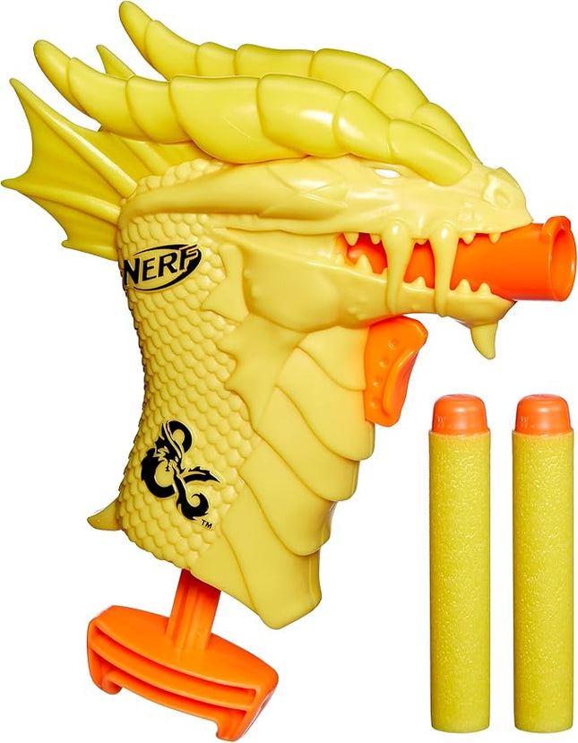 Nerf MicroShots Dungeons & Dragons Palarandusk Blaster, 2 Elite 2.0 Darts, Kids Outdoor Games, D&D Blaster Toys for Ages 8 and Up