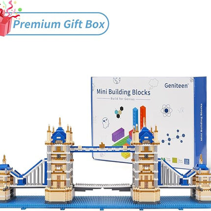 Building Blocks Set, London Tower Bridge Model Micro Mini Blocks, 3800 PCS Architecture Model Kits