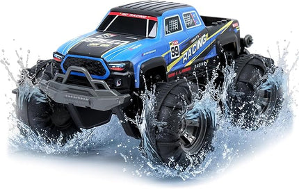 Waterproof Monster Truck Gesture RC Car, 4WD Amphibious Hand Controlled Remote Control Toy for Kids, All-Terrain Off-Road Vehicle for Boys Ages 6-7 8 9 10 11 12 Year Old, Present