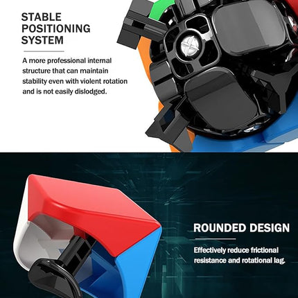 CFMOUR Speed Cube 2x2 3x3 Set - Moyu Meilong 2C+3C Stickerless Magic Cubes Bundle | Fast, Smooth and Durable Puzzle Cube Brain Toy Games for Kids&Adults