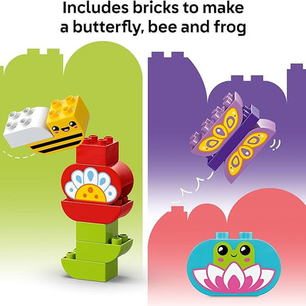 LEGO DUPLO Town Creative Garden & Flowers Building Toy Playset - Preschool Learning and Educational Flower Toy for Toddlers, Boys and Girls, Ages 2+ - Baby Gift Idea - 10444