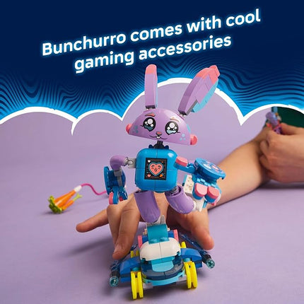 LEGO DREAMZzz Izzie and Bunchurro The Gaming Bunny - Fantasy Bunny Toy for Kids, Boys and Girls, Ages 7+ - Gift for Birthdays - Building Set with Hero Minifigure - 71490
