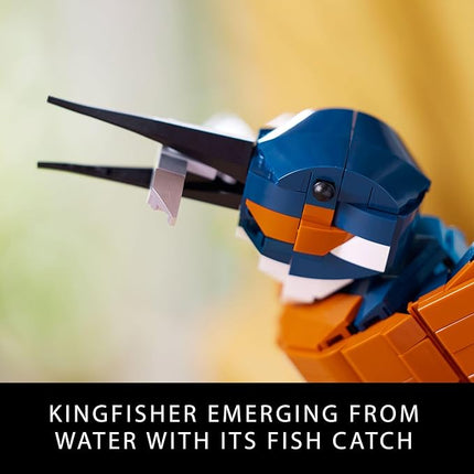LEGO Icons Kingfisher Building Set - Detailed Model Set for Adults, 18+ - Collectible, Relaxing Activity for Bird Lovers - Gift for Men & Women - 10331