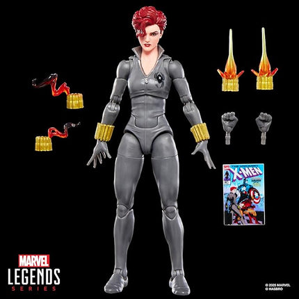Marvel Legends Series Black Widow, Uncanny X-Men #268 (1990) and Avengers Comics-Inspired 6-Inch Scale Action Figure with Character-Sized Comic Accessory