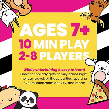 Taco Cat Goat Cheese Pizza Card Game – Wildly Entertaining & Easy To Learn - Great for Adults, Teens, Kids and Families - Card Games and Board Games for Family Game Night - 10 Min, Age 7+, 2-8 Players