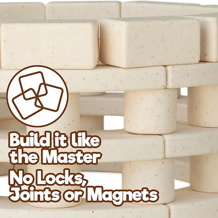 Taksa Toys Arch-Kid-Tech Roman Theater STEM Building Blocks Kit - 54-Piece Premium Educational Set for Kids Ages 7-10+ Years - Indoor Architectural Construction Games - Montessori Learning Toys