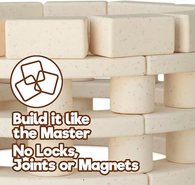 Taksa Toys Arch-Kid-Tech Roman Theater STEM Building Blocks Kit - 54-Piece Premium Educational Set for Kids Ages 7-10+ Years - Indoor Architectural Construction Games - Montessori Learning Toys