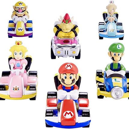 Hot Wheels GBG31 Mario Kart 1:64 Die-Cast Bowser with Badwagon Vehicle,Multicolour