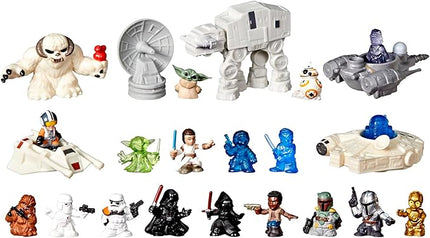 STAR WARS Advent Calendar, 24 Pieces Including Micro Figures & Vehicles, Countdown Calendar, Surprise Toys for Boys & Girls Ages 4+ (Amazon Exclusive)