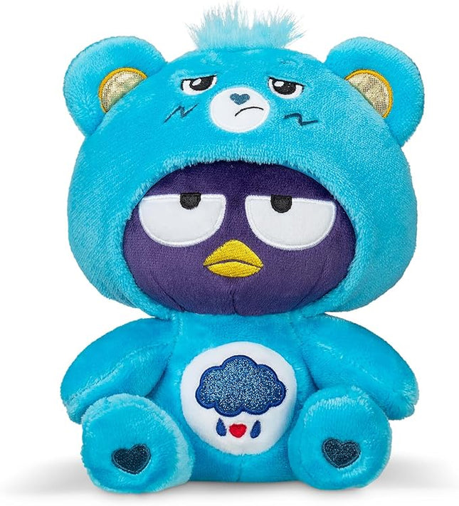 Care Bears - Badtz-Maru Dressed As Grumpy Bear 8" Fun-Size Plush, Blue - Soft, Huggable Bestie! – Good for Girls and Boys, Employees, Collectors, Ages 4+