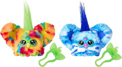 Furby Furblets 2-Pack, Mini Friends Pix-Elle & Ooh-Koo, 45+ Sounds Each, Music & Speaks Only Furbish, Electronic Plush Toys, Multicolor & Blue/White, Back to School Gifts, Ages 6+ (Amazon Exclusive)