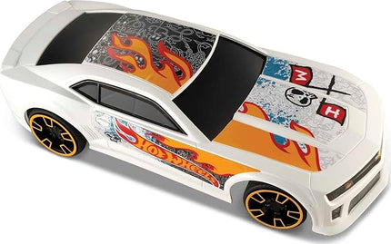 Hot Wheels Toy Car RC, Remote-Control with Full-Function, White ZL1 Camaro, Team, High-Performance Engine, 2.4 GHz with Range of 65 feet