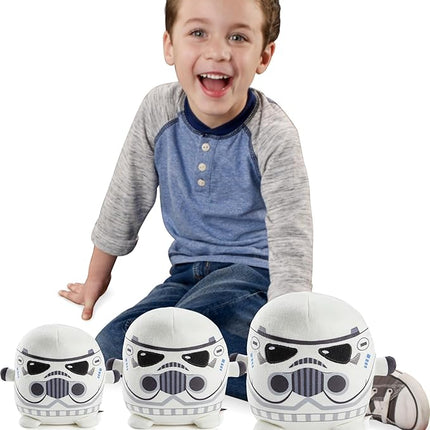 Mattel Star Wars Cuutopia Plush Figure, 10-inch Stormtrooper Soft Rounded Pillow Doll, Collectible Toy Inspired by the Villain Characters