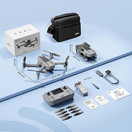 Holy Stone HS440G Drones with Camera for Adults 4k, Under 250g, FPV RC Quadcopter with Brushless Motors, 5GHz Transmission, Auto Return, Follow Me, Waypoints, Foldable Camera Drone for Beginners