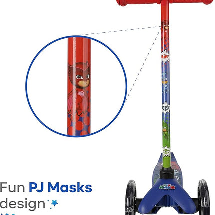 Voyager - Self Balancing Kick Scooter with Light Up Wheels, Extra Wide Deck, 3 Wheel Platform, Foot Activated Brake, 75 lbs Limit, Kids & Toddlers Girls or Boys, for Ages 3 and Up