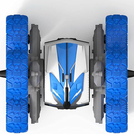 Threeking Amphipious RC Stunt Car Remote Control Cars 360 Degree Flips Rotating Indoor Outdoor Toys Gifts Presents for 6 7 8 9 10 11 12 Year Old Kids Boys Girls