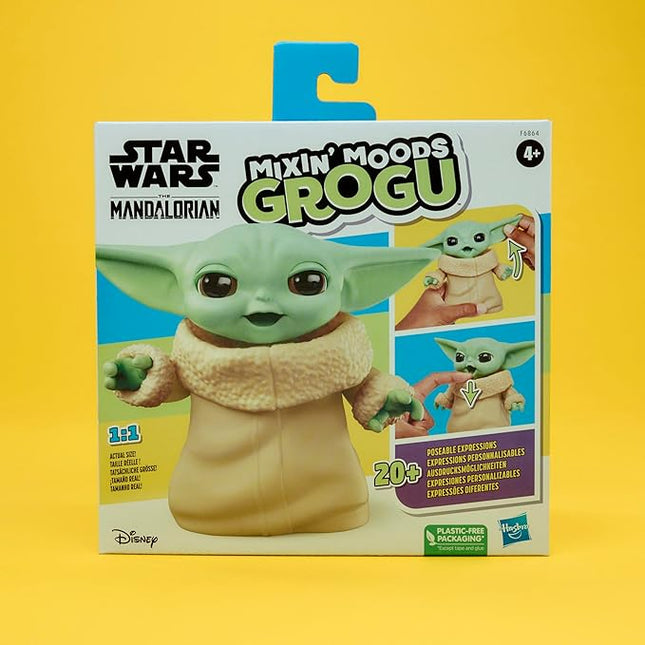 STAR WARS Mixin' Moods Grogu, 20+ Poseable Expressions, 5-Inch-Tall Grogu Toy, 4+ Years