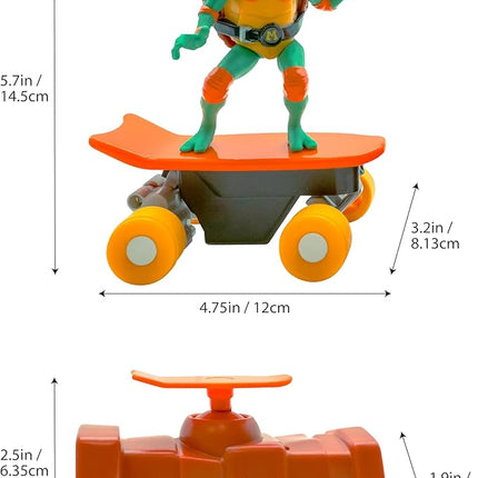 Teenage Mutant Ninja Turtles Michelangelo Half Pipe RC Vehicle Movie Edition Ages 5+ - Skate + Performs Tricks - 2.4GHz RC Controller