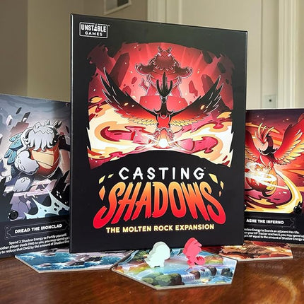 Unstable Games - Casting Shadows: Molten Rock Expansion - Designed to be Added to Your Casting Shadows Base Game - Great for Family Game Night