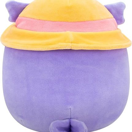 Squishmallows Original Plush 19cm Holly The Purple Owl with Sun Hat - Official Jazwares Plush Toy