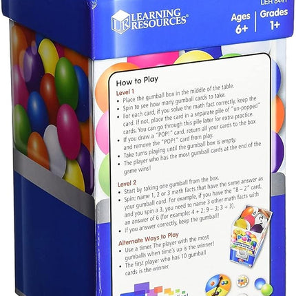 Learning Resources Pop For Addition & Subtraction Math Game - Number Flash Cards, Math Manipulatives, Classroom Must Haves, Homeschool, Montessori, Board Games, Gifts for Boys and Girls