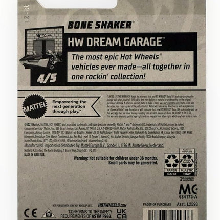 Hot Wheels Bone Shaker, Dream Garage 4/5, black