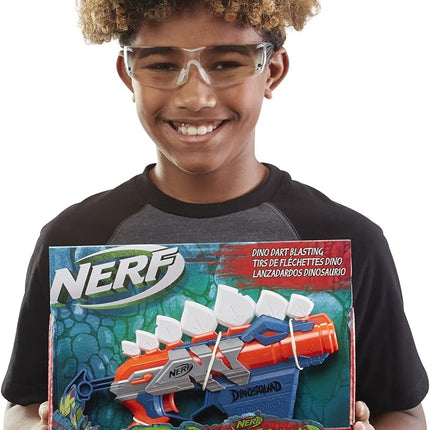 Nerf DinoSquad Stego-Smash Dart Blaster, 5 Nerf Elite Darts, Kids Outdoor Toys, Dinosaur Toys for 8 Year Old Boys and Girls and Up, Stegosaurus Dinosaur Design