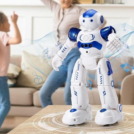 KingsDragon RC Robot Toys for Kids, Gesture & Sensing Programmable Remote Control Smart Robot for Age 3 4 5 6 7 8 Year Old Boys Girls Birthday Gift Present