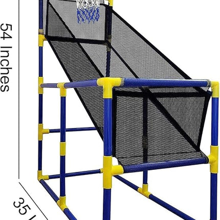 Kids Basketball Hoop Arcade Game, with 4 Balls Air Pump - Indoor Toy Basketball Shooting System - Fun for All Ages - Toys Sports for Boys and Girls