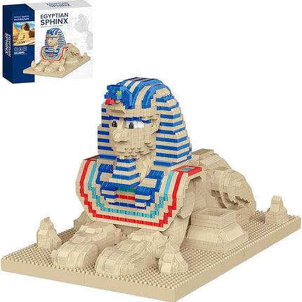 Great Sphinx Egypt Mirco Mini Building Block Sets for Boys Ages 8-12 Famous World Landmark Architecture Model Kits Toys for Adults 2732 Pieces