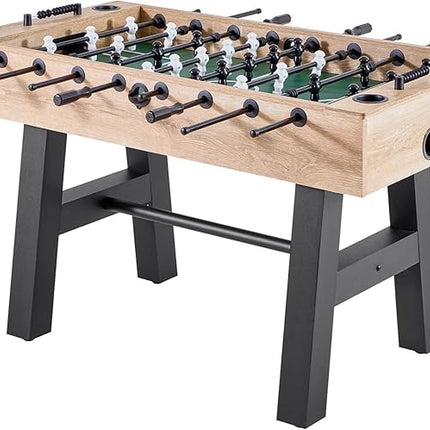 VEVOR Foosball Table, 55-inch Standard Size Table, Indoor Full-Size Foosball Tables with 4 Balls and 26 Players, Includes Durable Soccer Set, Score Keeper & Cup Holders, for Home, Family, Game Room