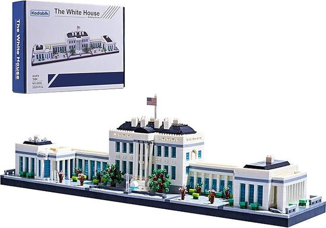 Architecture Series Mini Bricks for Adults and Teens,US Capital White House Construction Set,Micro Blocks Set,3520 PCS,Landmark Model
