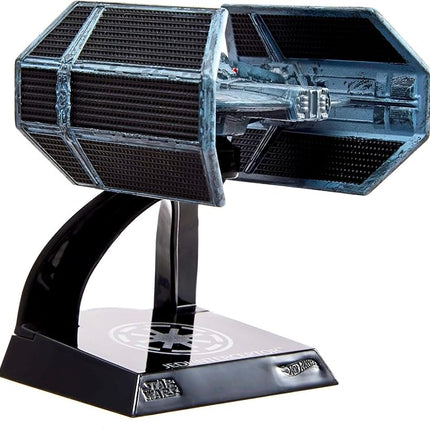 Hot Wheels Star Wars Starships Select Premium Diecast Darth Vader's TIE Advanced, Includes 1 Vehicle, 1 Display Stand
