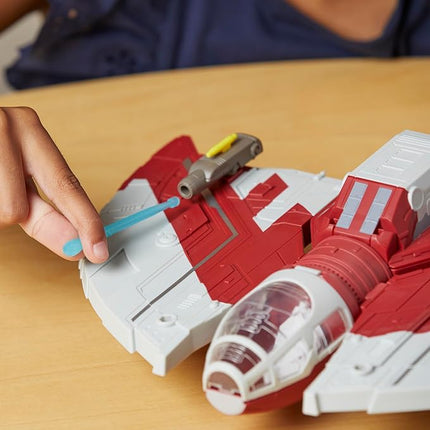 STAR WARS Mission Fleet T-6 Jedi Shuttle, 2.5-Inch Scale Ahsoka Action Figure Set, Ships, Toys for 4 Year Old Boys & Girls