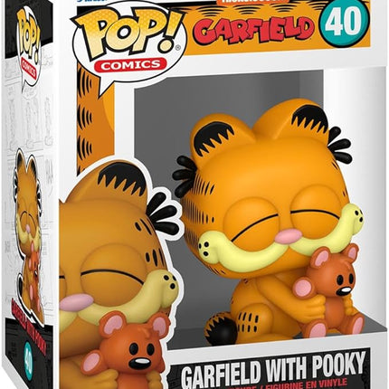 Funko POP! Comics: Garfield– Garfield with Pooky - Collectable Vinyl Figure - Gift Idea - Official Merchandise - for Kids & Adults - Cartoons Fans - Model Figure for Collectors and Display