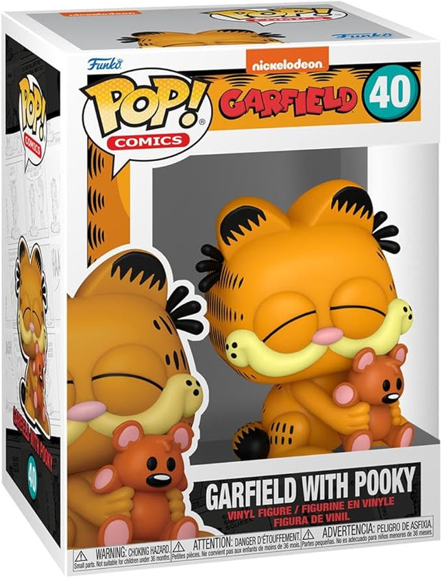 Funko POP! Comics: Garfield– Garfield with Pooky - Collectable Vinyl Figure - Gift Idea - Official Merchandise - for Kids & Adults - Cartoons Fans - Model Figure for Collectors and Display