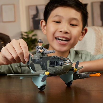 Indiana Jones Worlds of Adventure Doctor Jürgen Voller with Plane Action Figure Set, 2.5-inch, Action Figures for Kids Ages 4 and Up