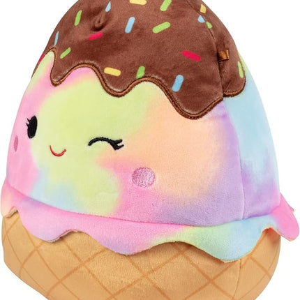 Squishmallows Original 8-Inch Glady The Ice Cream - Official Jazwares Plush - Collectible Soft & Squishy Food Stuffed Animal Toy - Add to Your Squad - Gift for Kids, Girls & Boys